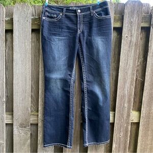 Silver Jeans Blue Boot Cut Denim Suzuki Flap